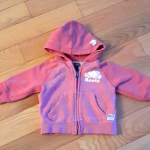 Roots Hoodie 3-6 months zip up